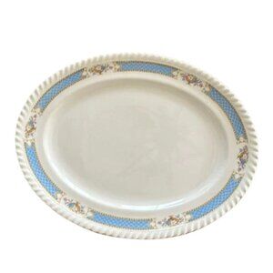 Vintage HTF Johnson Bros. Belvedere plate, Stamped Old English 11x9